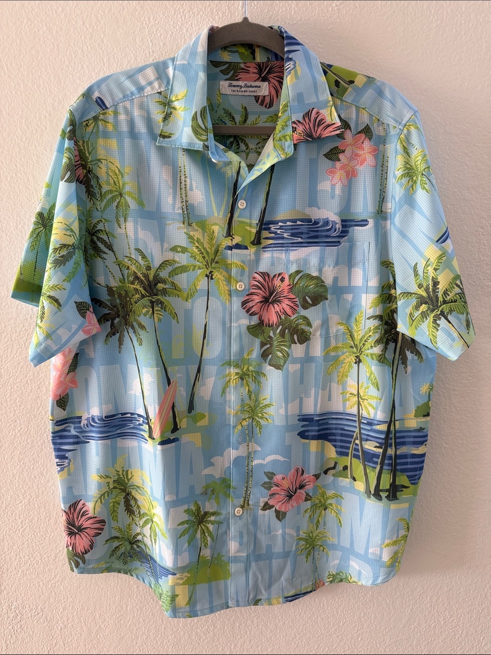 Tommy Bahama IslandZone Camp Shirt Size Large